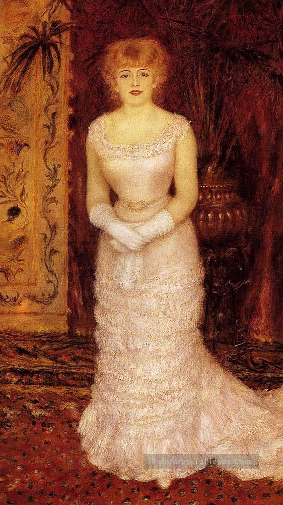 Portrait de l’actrice Jeanne Samary maître Pierre Auguste Renoir Peintures à l'huile